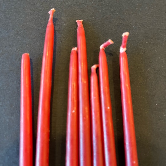 10—red 12-15” inch danish tappers by Colony candles. - Picture 5 of 8